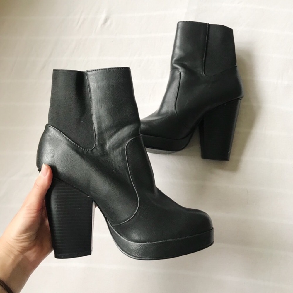 ASOS black platform boots